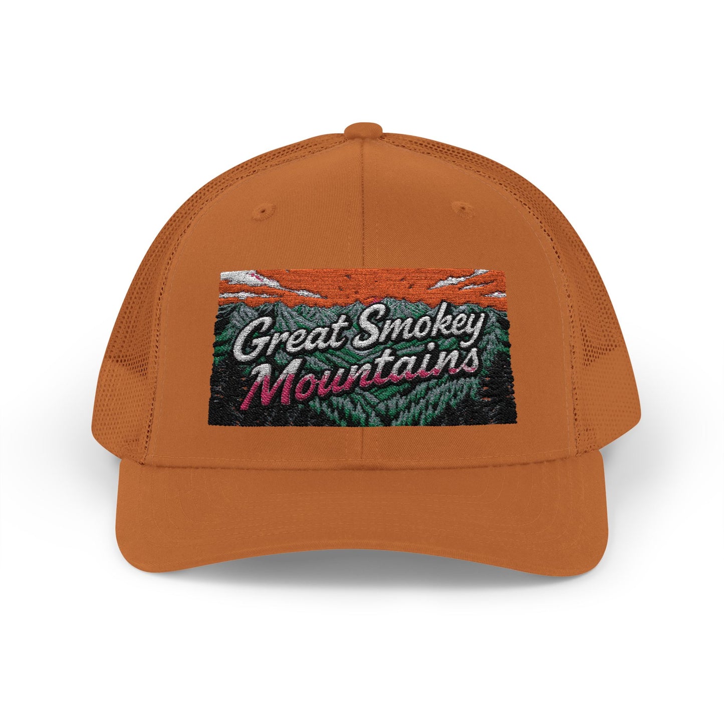 Great Smokey Mountains Snapback Trucker Cap