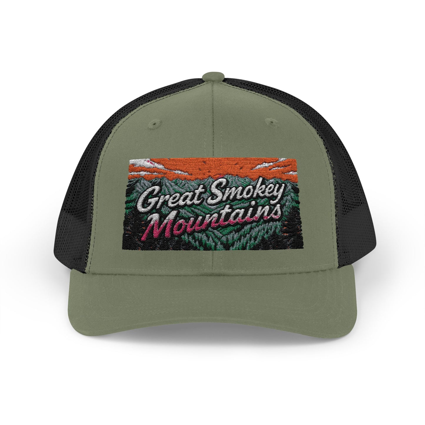 Great Smokey Mountains Snapback Trucker Cap
