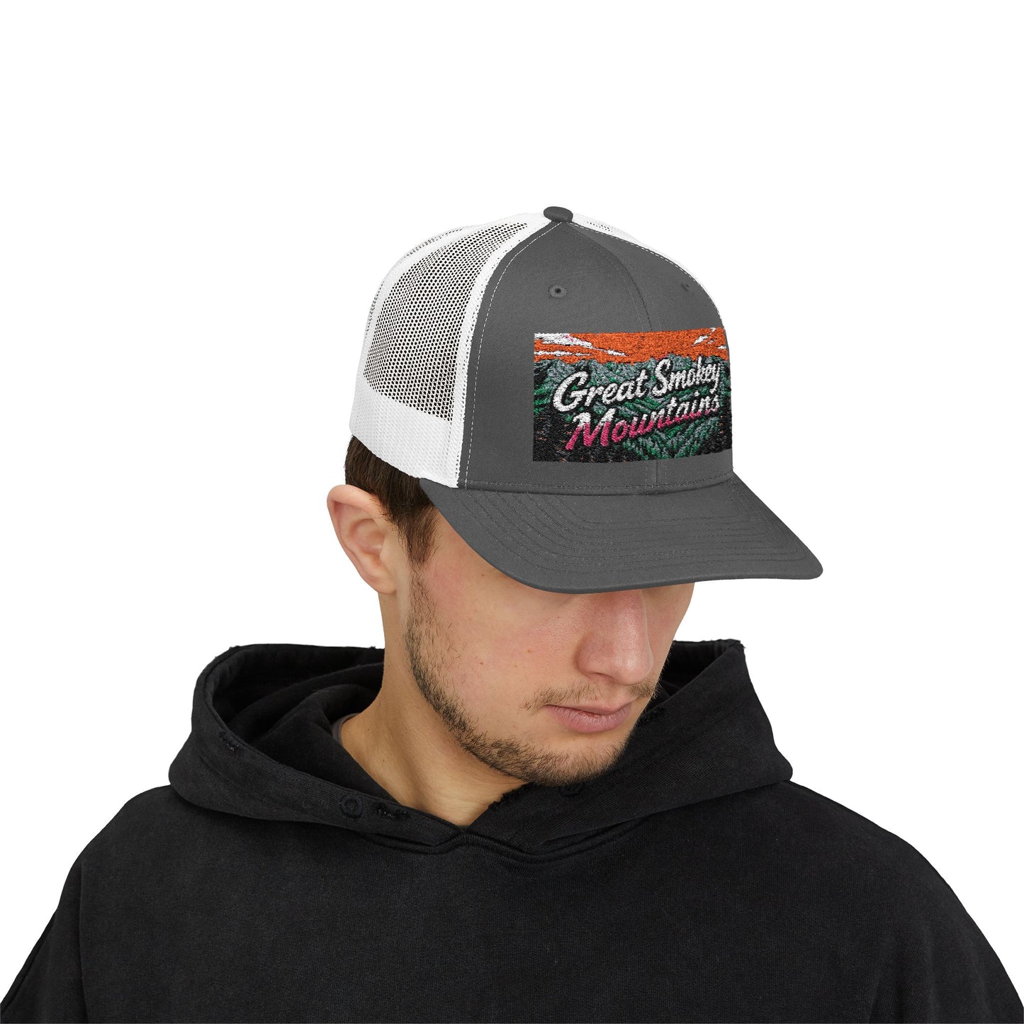 Great Smokey Mountains Snapback Trucker Cap