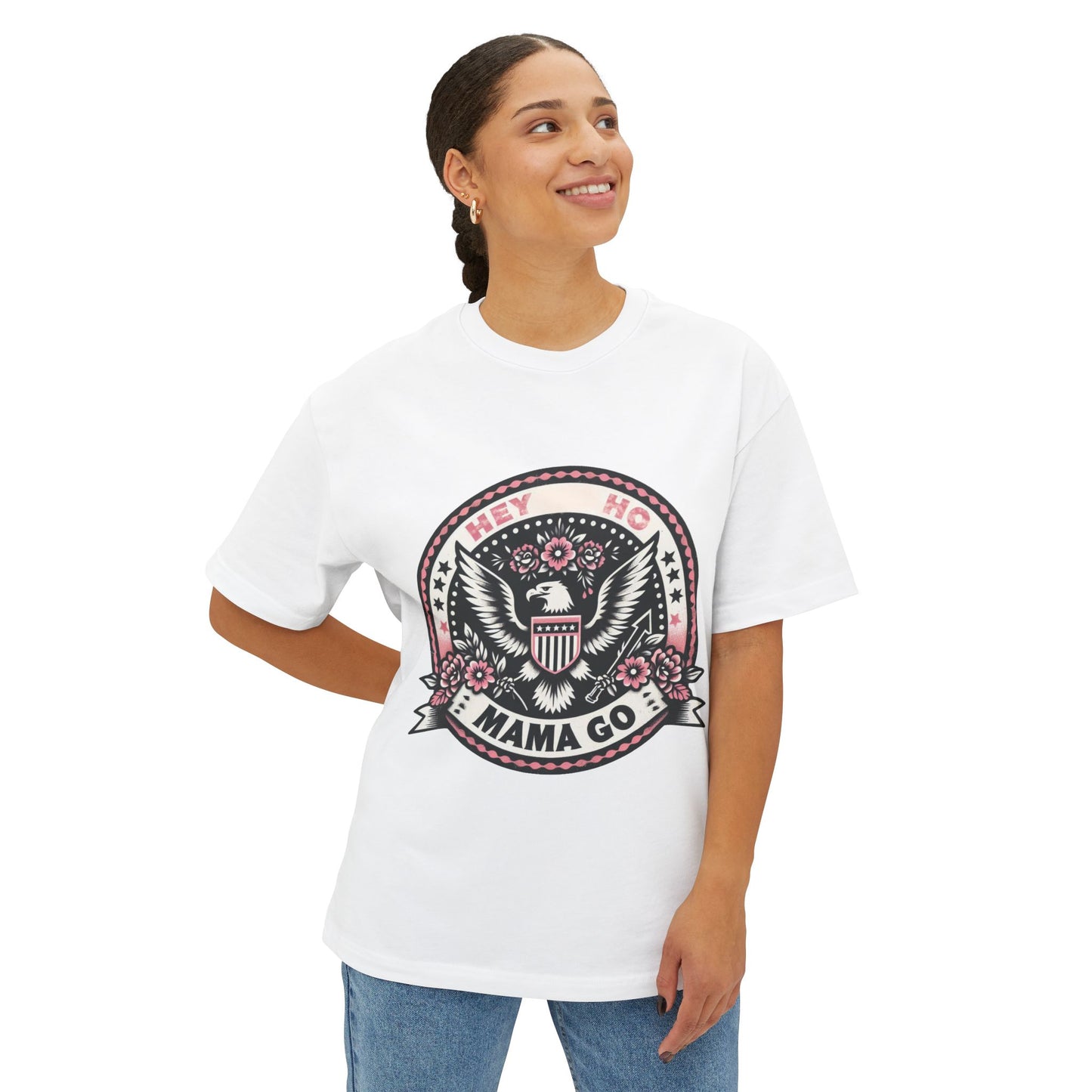 Hey Ho Mama Go Boxy Shirt