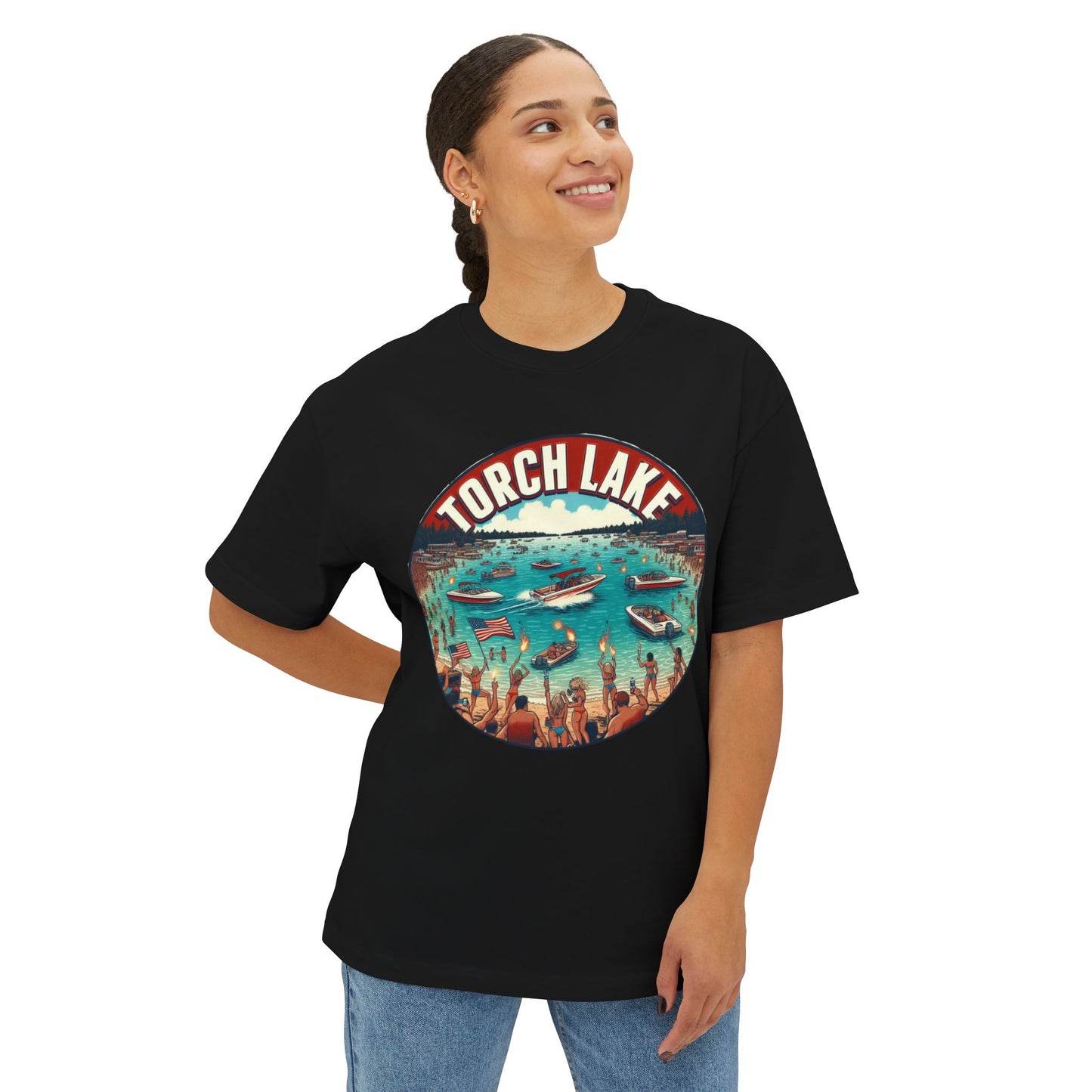 Torch Lake Oversized Boxy Tee