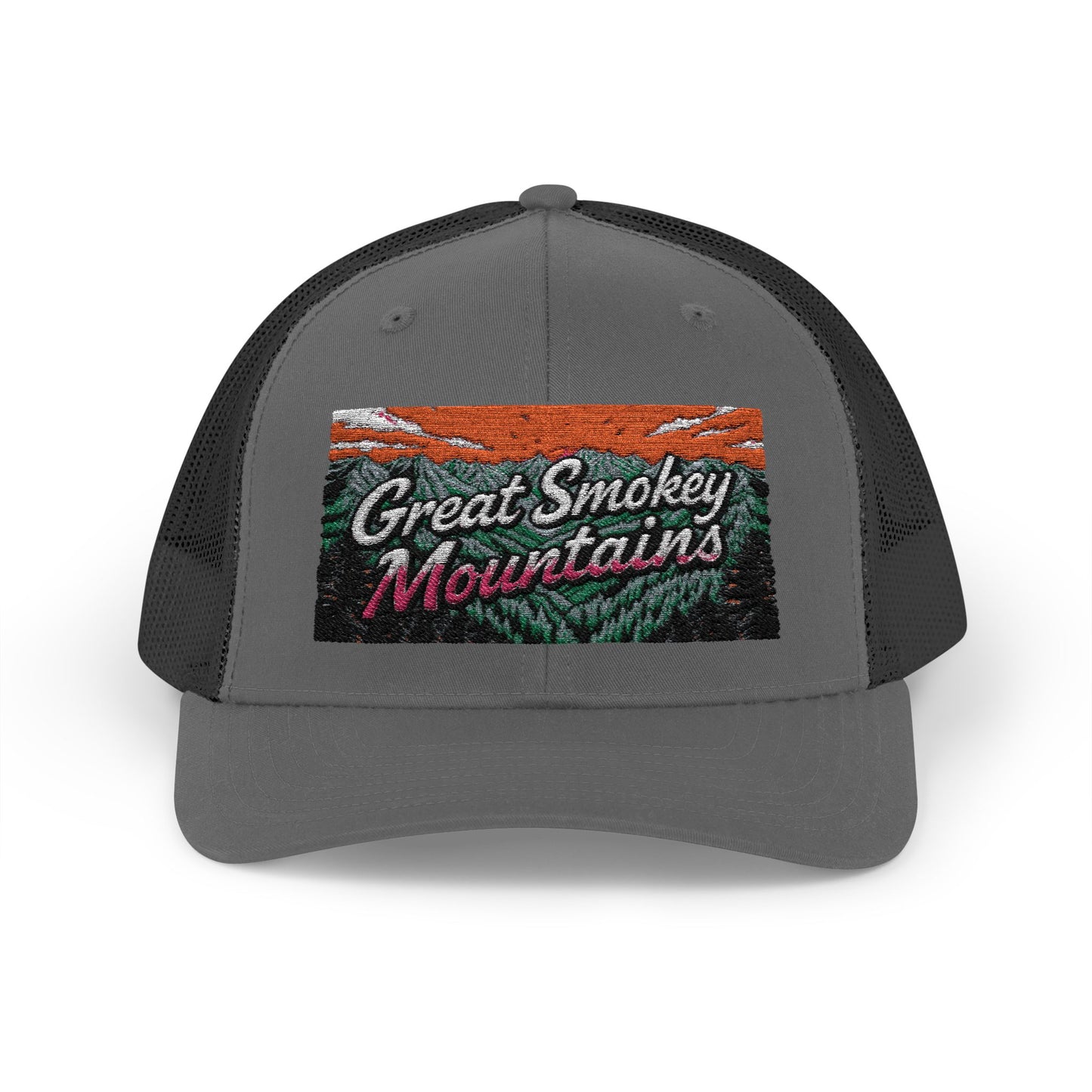 Great Smokey Mountains Snapback Trucker Cap