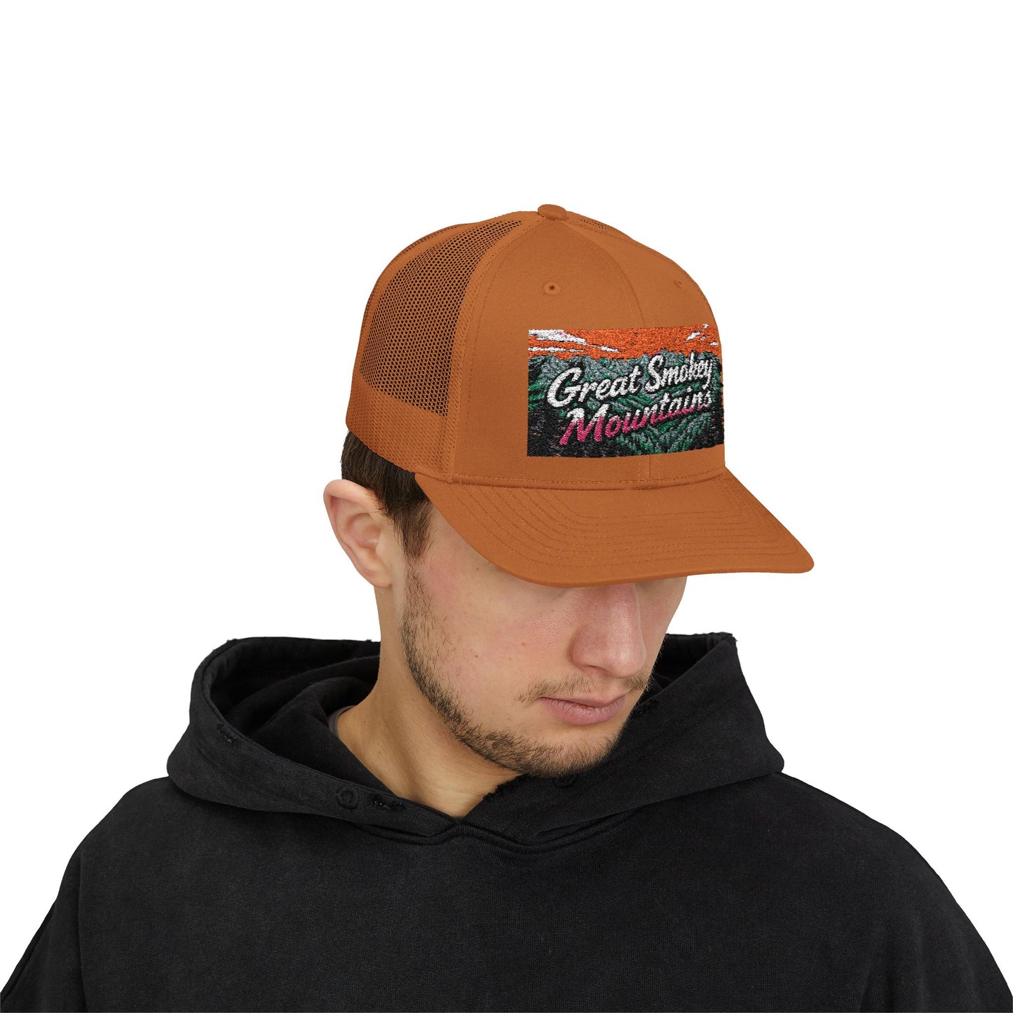 Great Smokey Mountains Snapback Trucker Cap