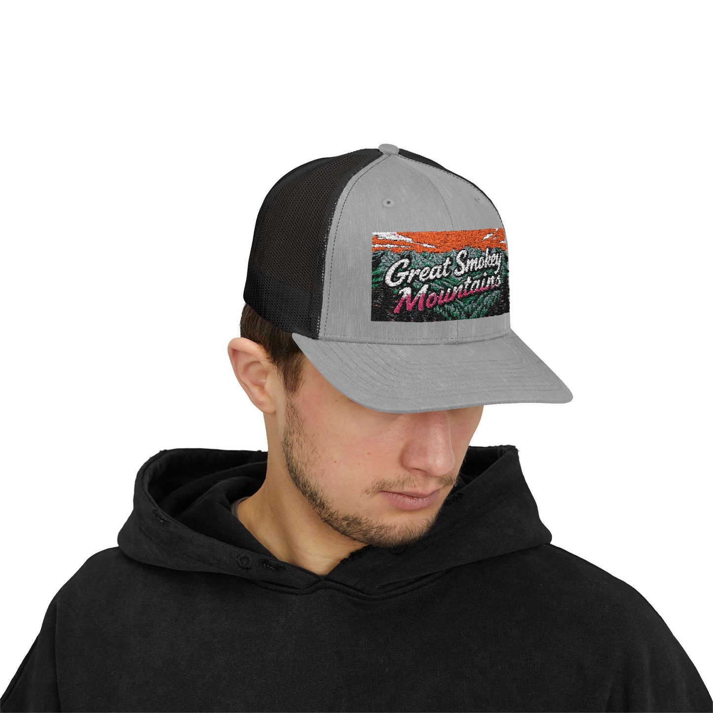 Great Smokey Mountains Snapback Trucker Cap