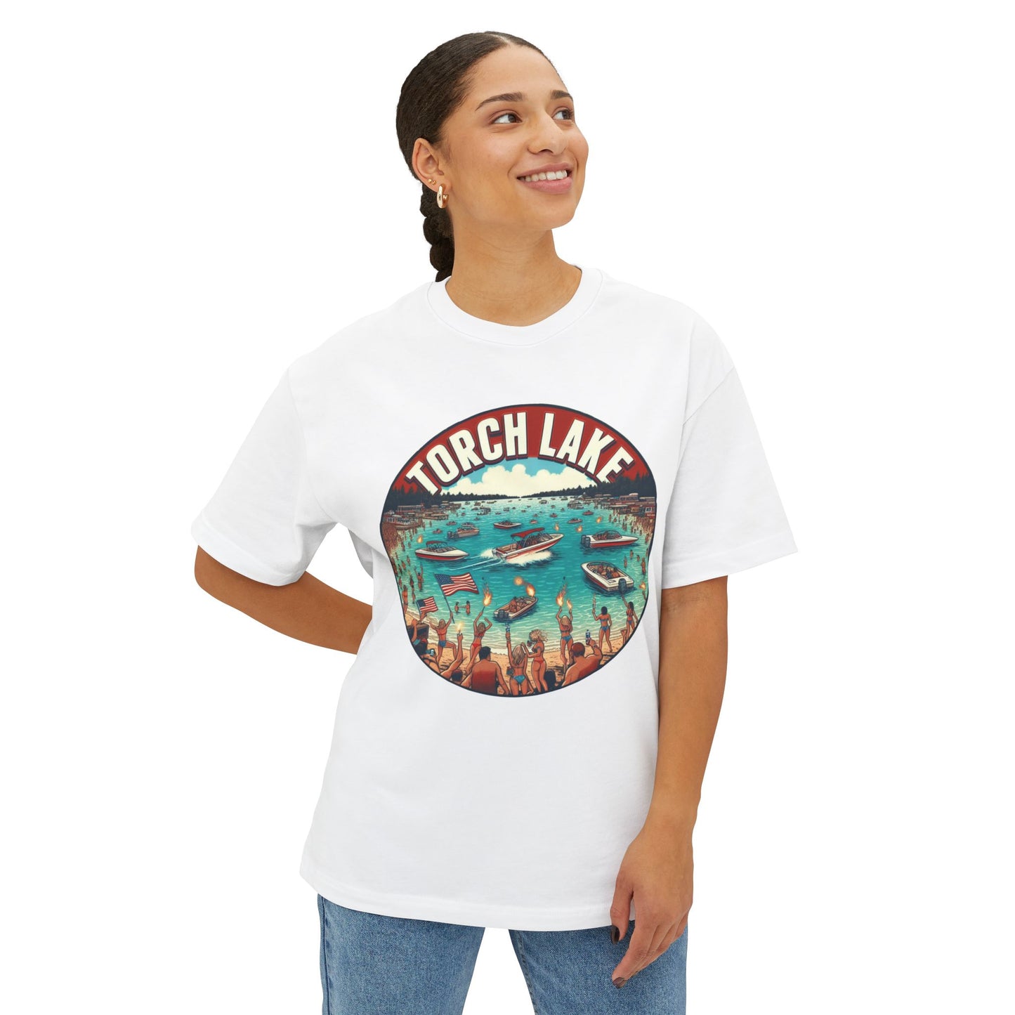Torch Lake Oversized Boxy Tee