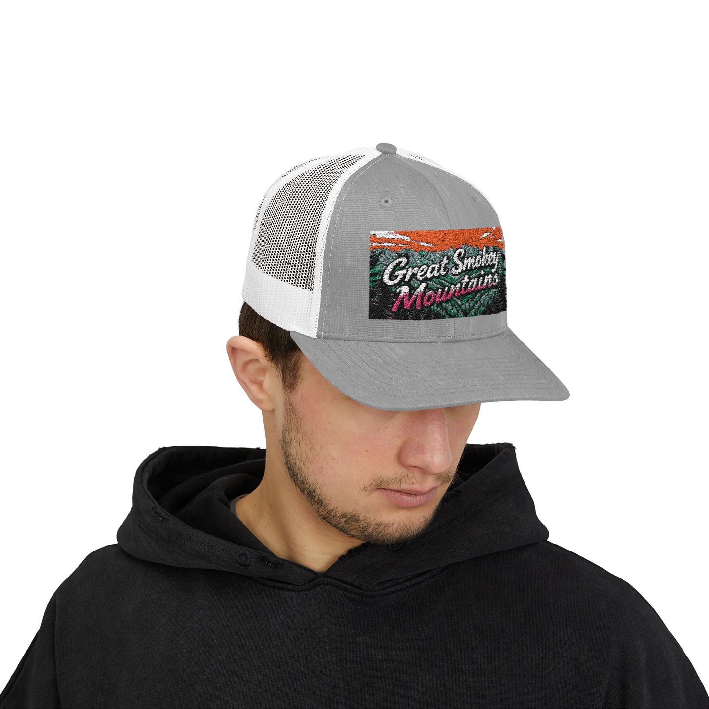 Great Smokey Mountains Snapback Trucker Cap
