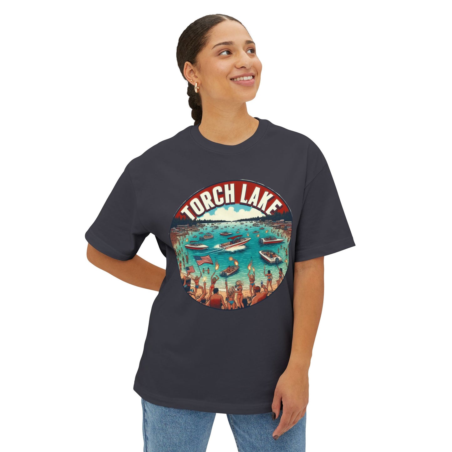 Torch Lake Oversized Boxy Tee