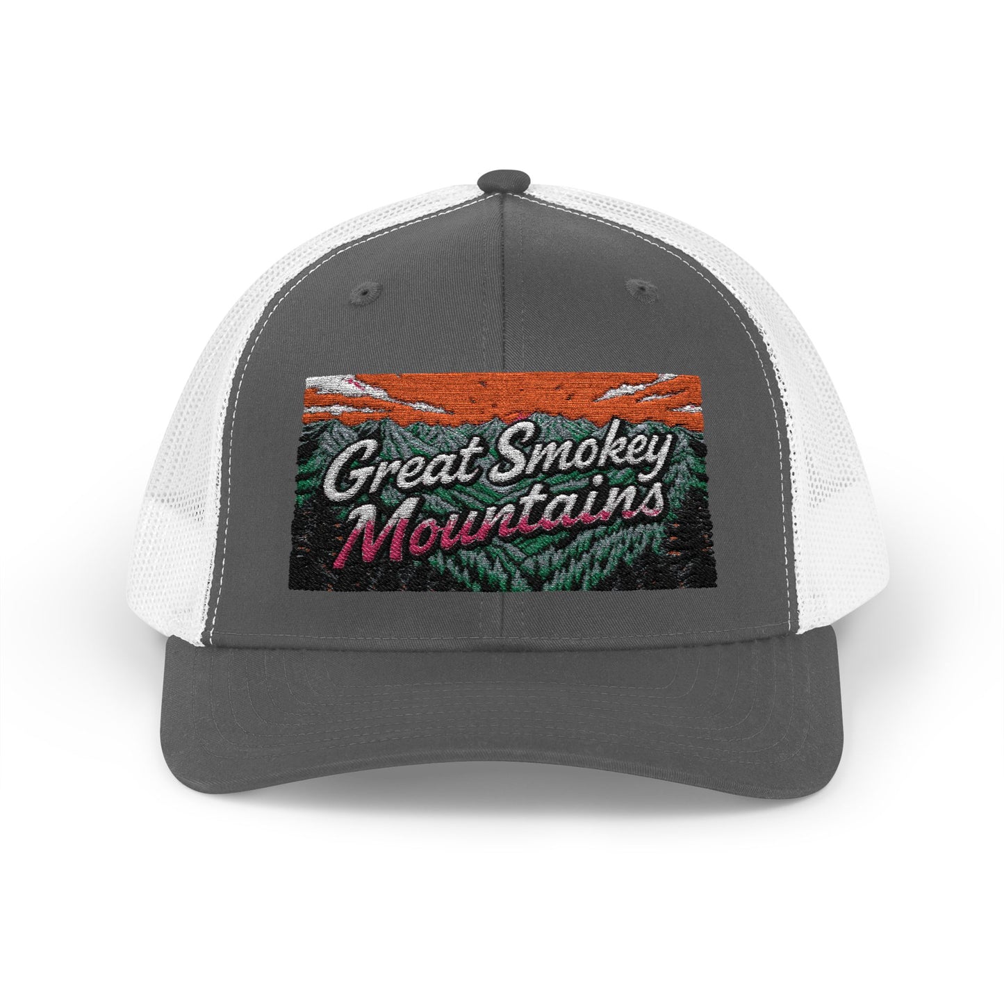 Great Smokey Mountains Snapback Trucker Cap