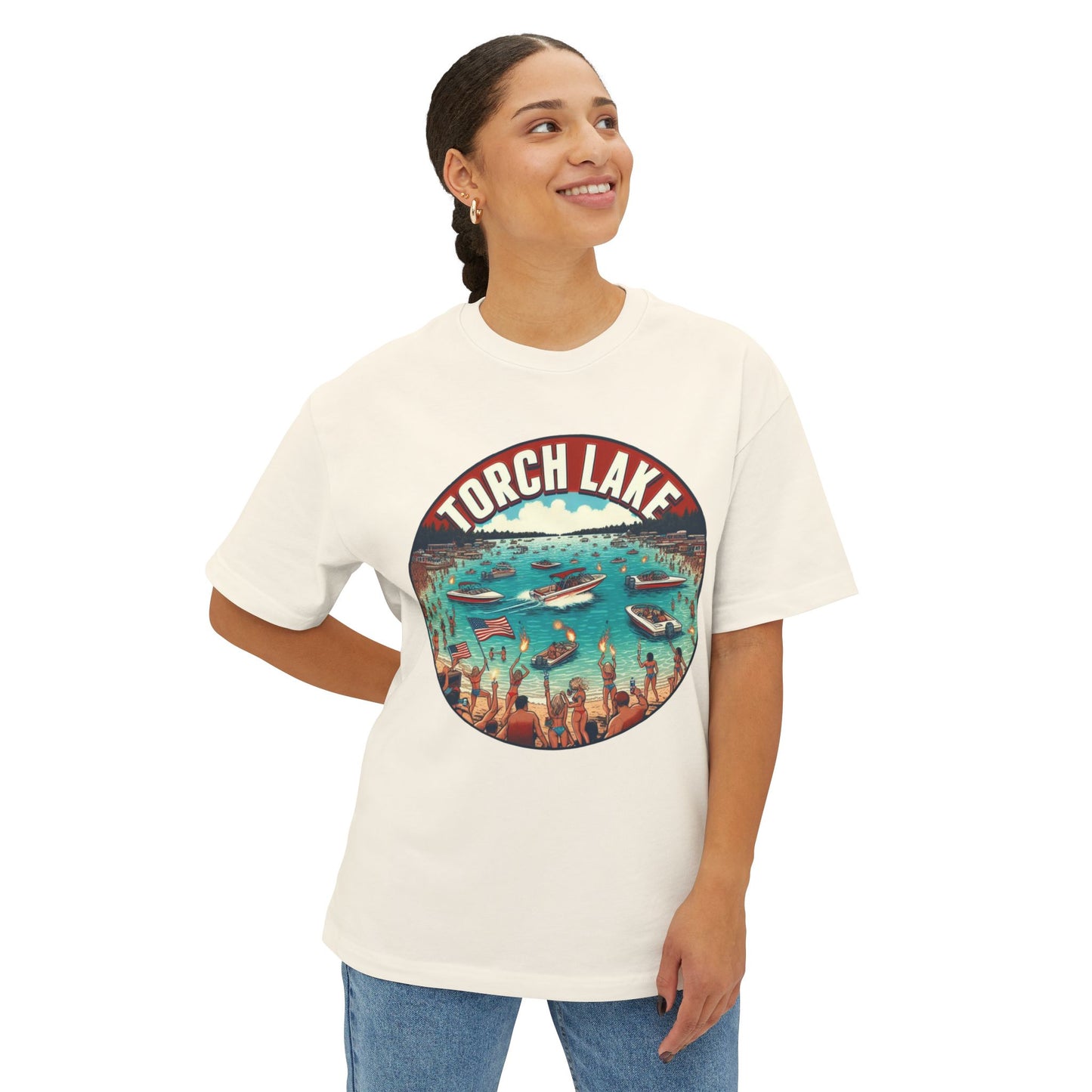 Torch Lake Oversized Boxy Tee