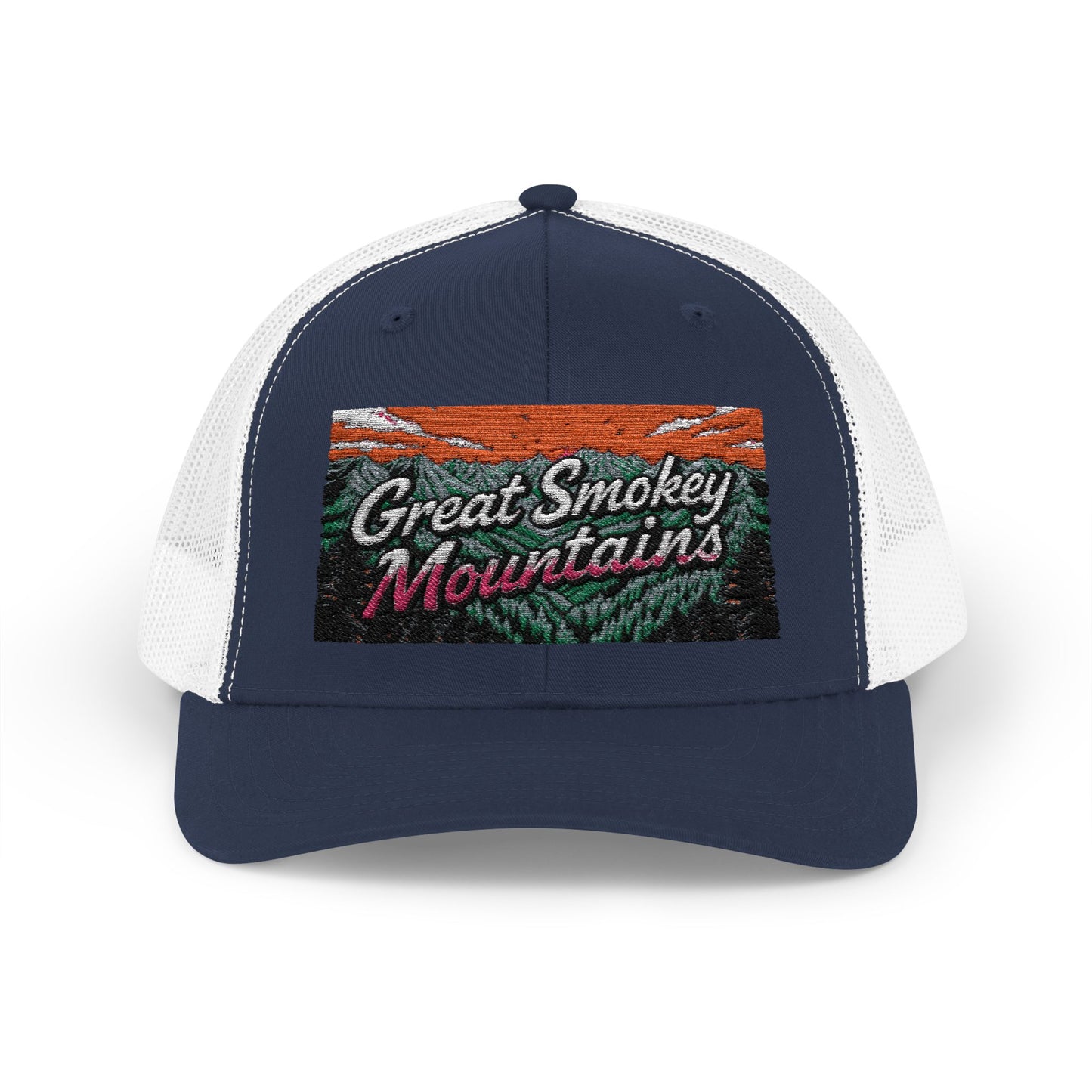 Great Smokey Mountains Snapback Trucker Cap
