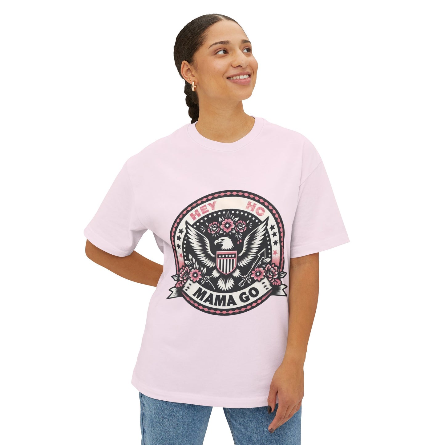 Hey Ho Mama Go Boxy Shirt
