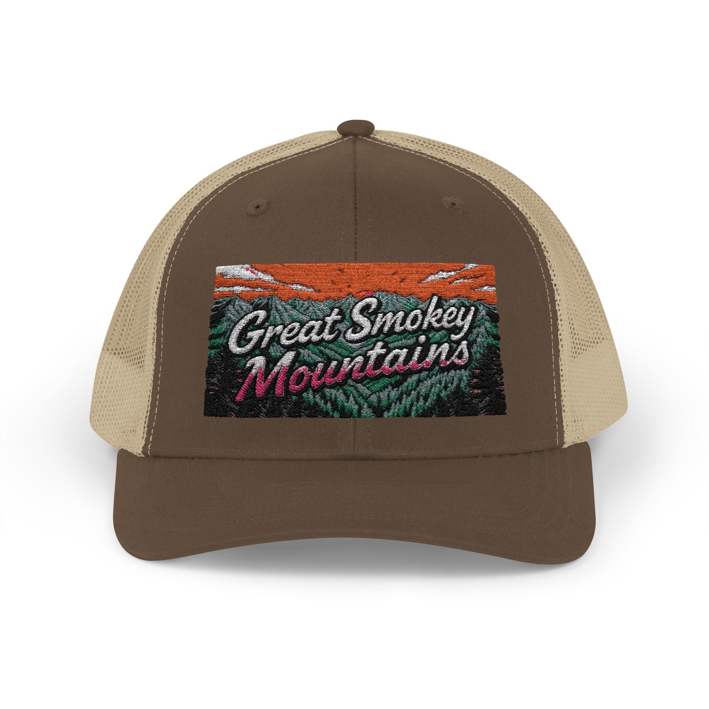 Great Smokey Mountains Snapback Trucker Cap