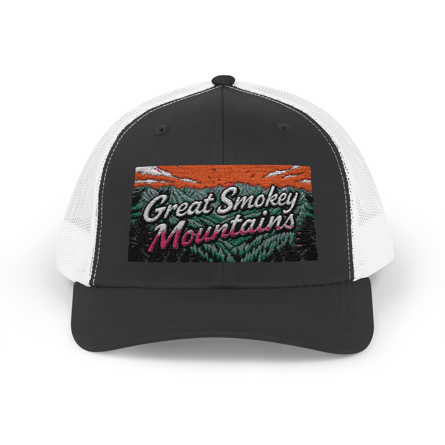 Great Smokey Mountains Snapback Trucker Cap