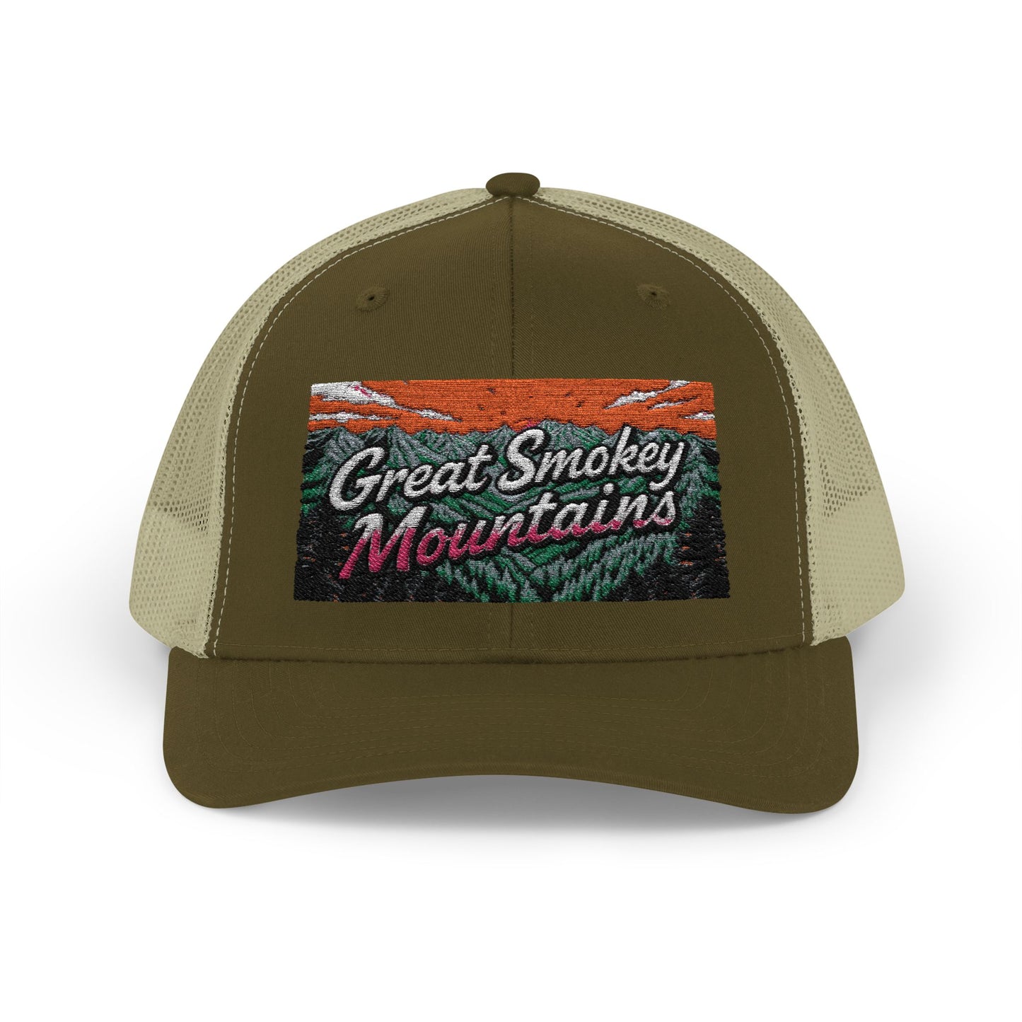 Great Smokey Mountains Snapback Trucker Cap