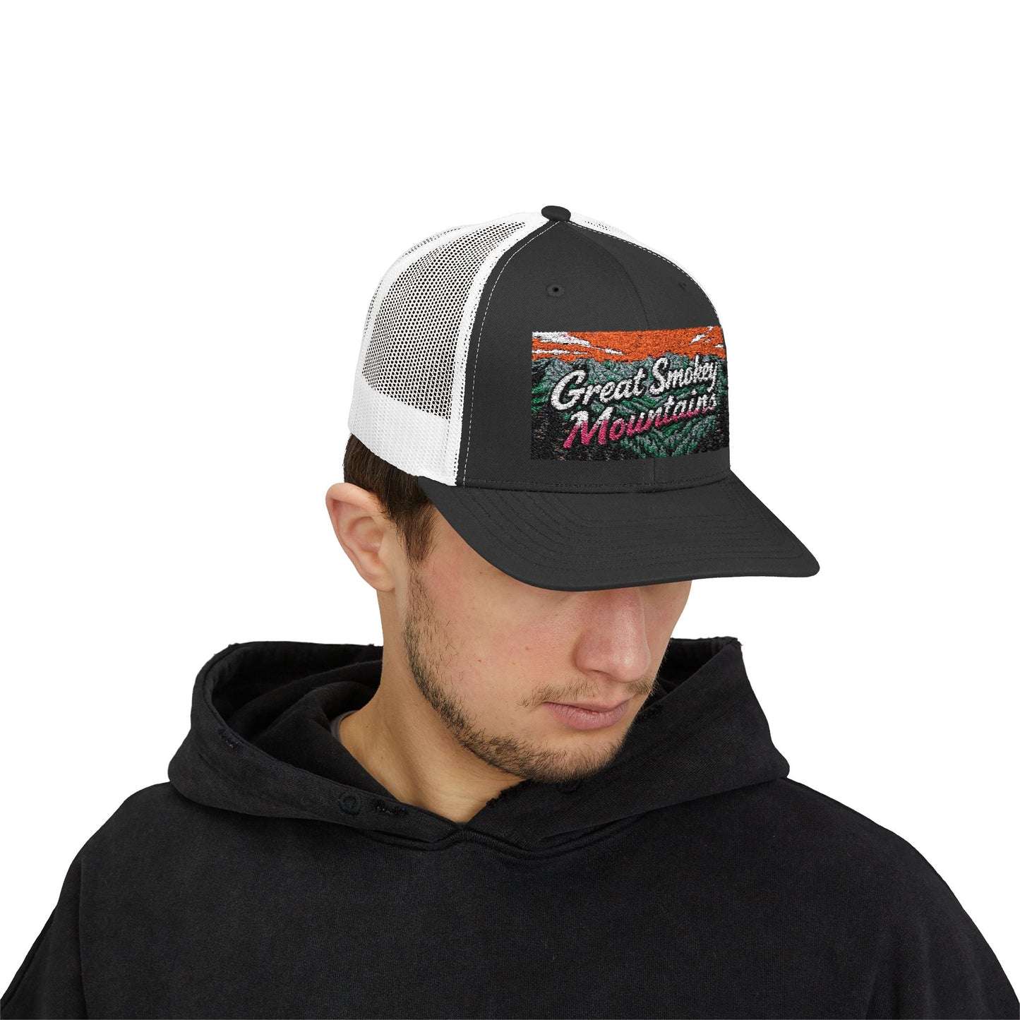 Great Smokey Mountains Snapback Trucker Cap
