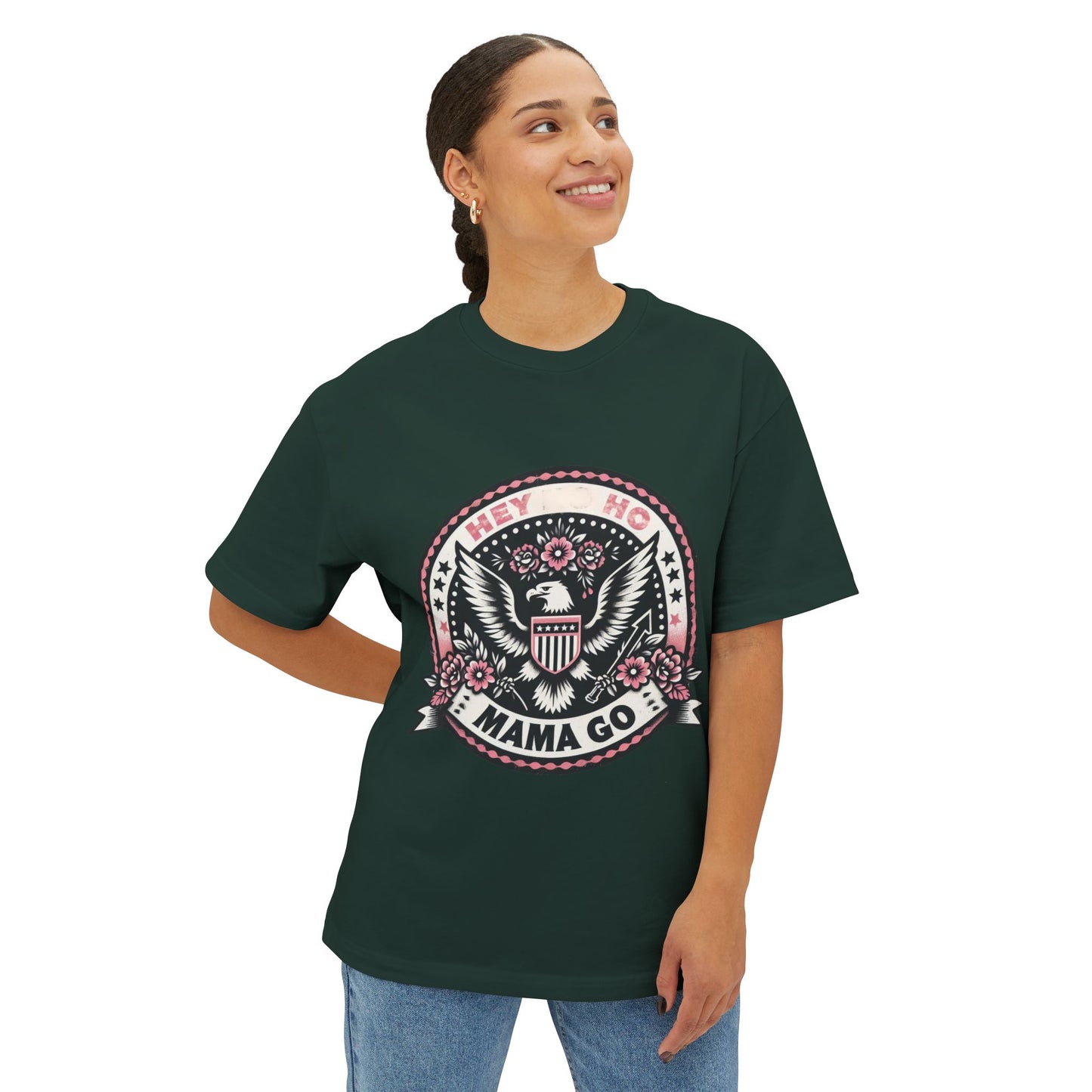 Hey Ho Mama Go Boxy Shirt