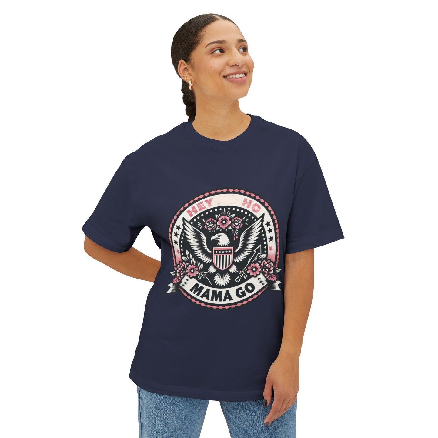 Hey Ho Mama Go Boxy Shirt